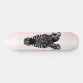 Skateboard Zebra Head on Pink (Horz)