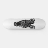 Skateboard Zebra Head sur Silver (Horz)