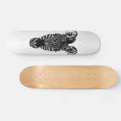 Skateboard Zebra Head sur Silver (Horz)