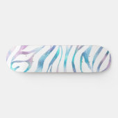 Skateboard Zebra moderne Imprimer Glam Bleu Violet Parties sc (Horz)