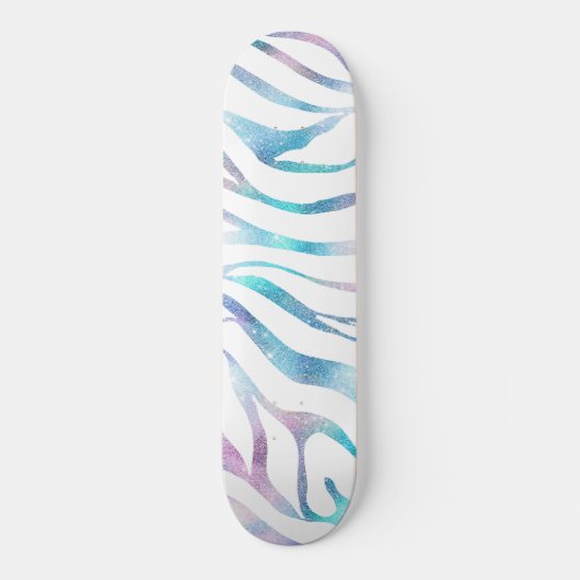 Skateboard Zebra moderne Imprimer Glam Bleu Violet Parties sc (Recto)