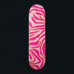 Skateboard Zebra Stripes Pink Orange Wild Animal Prince<br><div class="desc">Zebra Print - rose et orange pattern - wild animal print.</div>