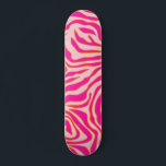 Skateboard Zebra Stripes Pink Orange Wild Animal Prince<br><div class="desc">Zebra Print - rose et orange pattern - wild animal print.</div>