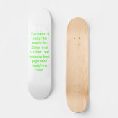 Skateboard Zeke et planche à roulettes des luther (Recto)