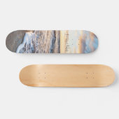 Skateboard Zen Beach Sunset Ocean Waves (Horz)
