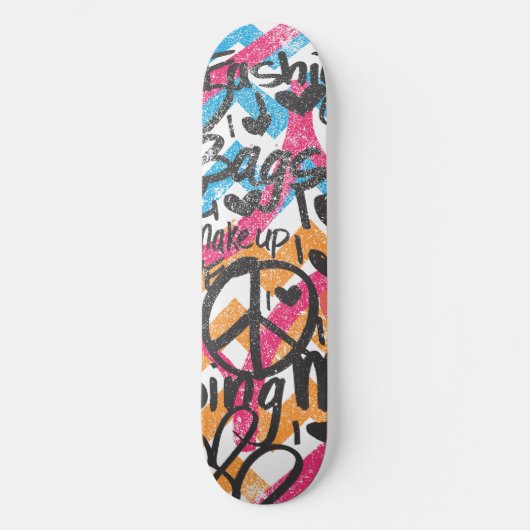 Skateboard ZigZag Aqua-Orange (Recto)