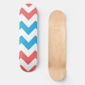Skateboard Zigzag Aqua-Rose (Recto)