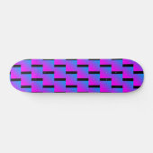 Skateboard Zigzag Bleu rose violet noir le plus froid jamais (Horz)