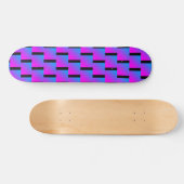 Skateboard Zigzag Bleu rose violet noir le plus froid jamais (Horz)