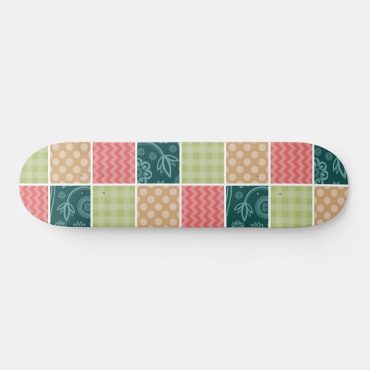 Skateboard Zigzag, Chevron, En vichy, Pois, Patchwork (Horz)