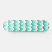 Skateboard Zigzag (Turquoise, groen) (Horz)
