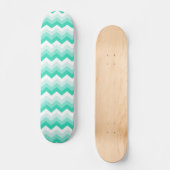 Skateboard Zigzag (Turquoise, groen) (Recto)