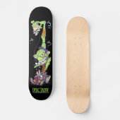 Skateboard Zombie en noir (Recto)