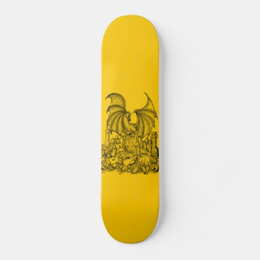 Skateboard Zombie mit Drache (Recto)