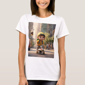 Skateboarden Earthman: een grillig avontuur in de T-shirt