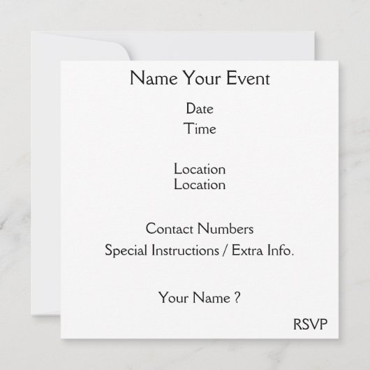 Skateboarden Froggy Uitnodiging door SRF (Achterkant)