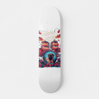 Skateboarden Furbabies Art – Rock & Roll Vibes op Skateboard