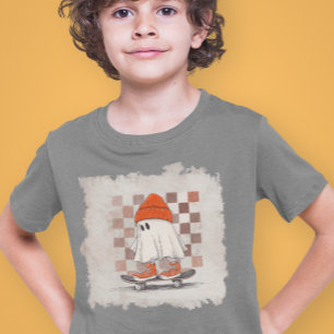Skateboarden Ghost Retro Grunge Tri-Blend Shirt