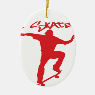 Skateboarden Keramisch Ornament