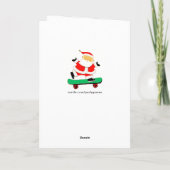 Skateboarden Kerst Kaarten (Achterkant)