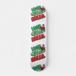 Skateboarden kerstskateboard Decaan the Halls Skateboard
