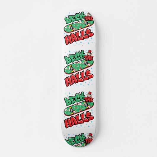 Skateboarden kerstskateboard Decaan the Halls Skateboard (Voorkant)