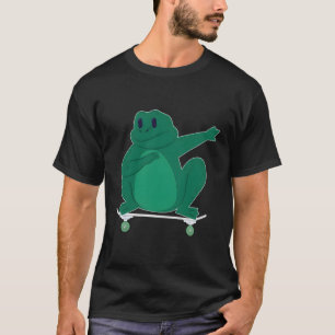Skateboarden kikker of pad op skateboard cadeau vo t-shirt
