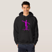 Skateboarden - Magenta Hoodie (Voorkant volledig)
