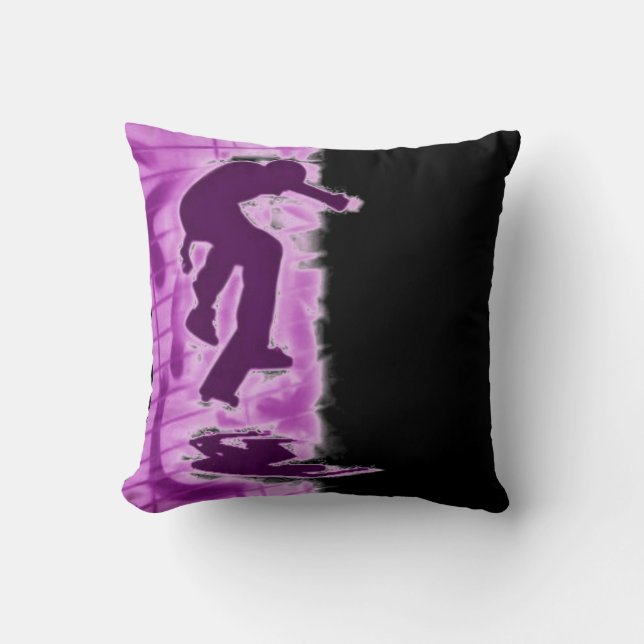 Skateboarden pillow kussen (Voorkant)
