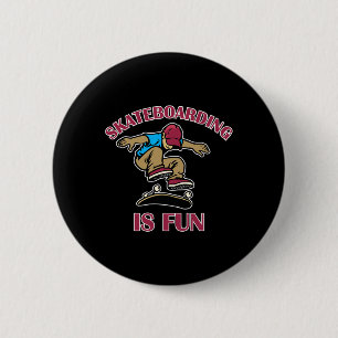 Skateboarden Plezier Cool Sport Flip Rol Fitness R Ronde Button 5,7 Cm