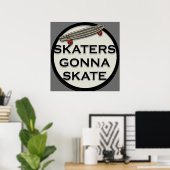 Skateboarden Poster (Thuiskantoor)
