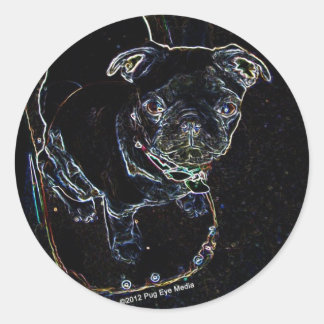 Skateboarden Pug Stickers