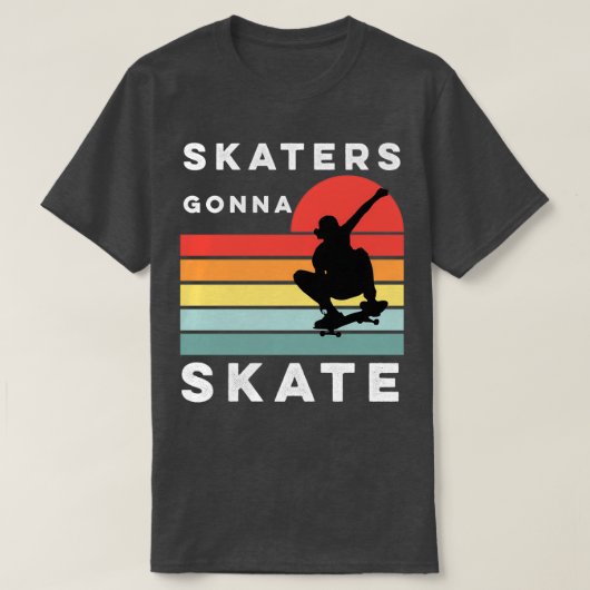 Skateboarden schaatsen t-shirt (Design voorkant)