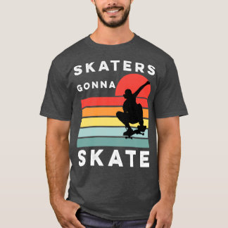 Skateboarden schaatsen t-shirt