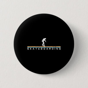 Skateboarden Skateboard Vintage Retro Cadeau  Ronde Button 5,7 Cm