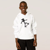 Skateboarden Stickman Hoodie (Voorkant volledig)