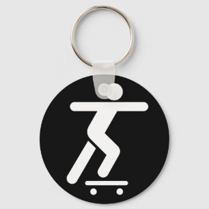 Skateboarden Symbool Sleutelhanger