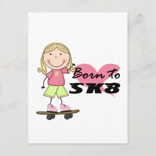 SKATEBOARDER - Blond Girl Tshirts en Gifts Briefkaart