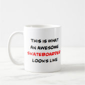 skateboarder, énorme tasse de café (Gauche)