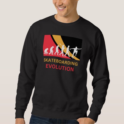 Skateboarder Evolution Sweatshirt (Voorkant)