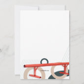 Skateboarder Extreme Plezier Uitnodiging (Achterkant)