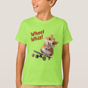 Skateboarder Hampster Wiel Whiz T-shirt