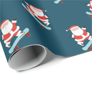 Skateboarder Holiday Gift Cadeaupapier
