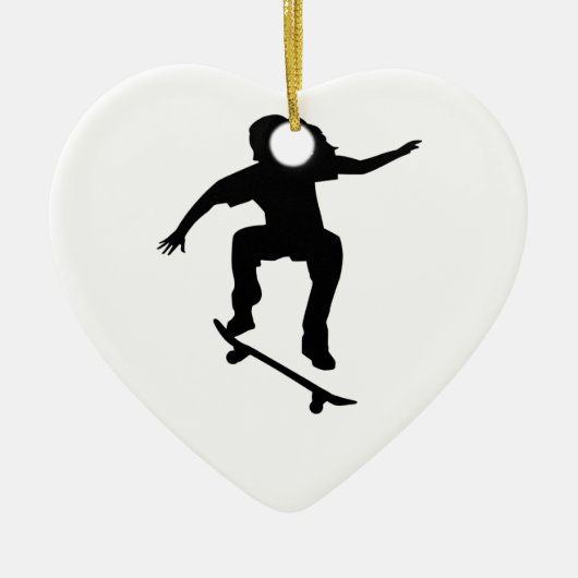 Skateboarder Keramisch Ornament (Voorkant)
