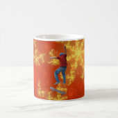 Skateboarder krijgt wat luchtactie Street Kulcha A Koffiemok (Center)