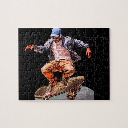 skateboarder legpuzzel (Horizontaal)