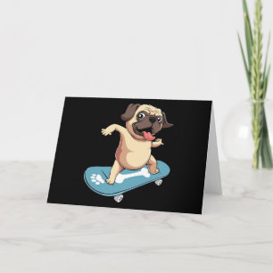 Skateboarder Mops Skateboarden Kaart