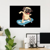 Skateboarder Poster (Thuiskantoor)