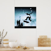 Skateboarder Poster (Keuken)