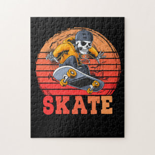 Skateboarder Retro Vintage Skateboarding Legpuzzel